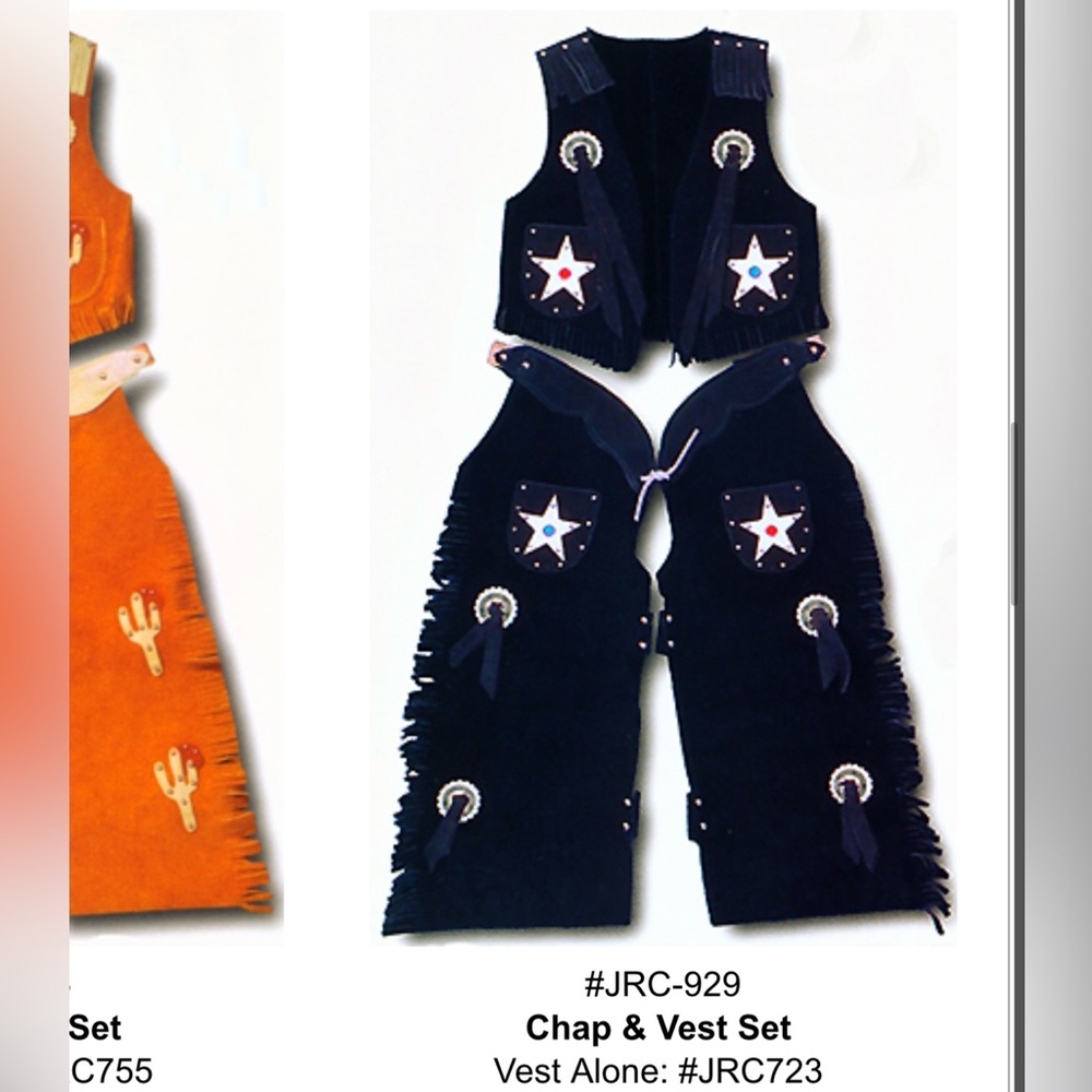 John R. Craighead cowboy vest set